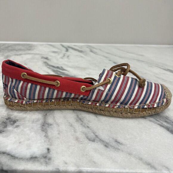 Sperry Topsides red‎ White Blue Size Womens 8.5m Casual shoes - Picture 11 of 16